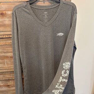 AFTCO Women’s Charcoal Long Sleeve Rash Guard